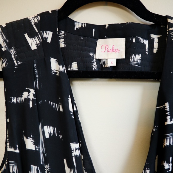 Open-Back Silk Parker Cocktail Dress - Size Small - Picture 2 of 8